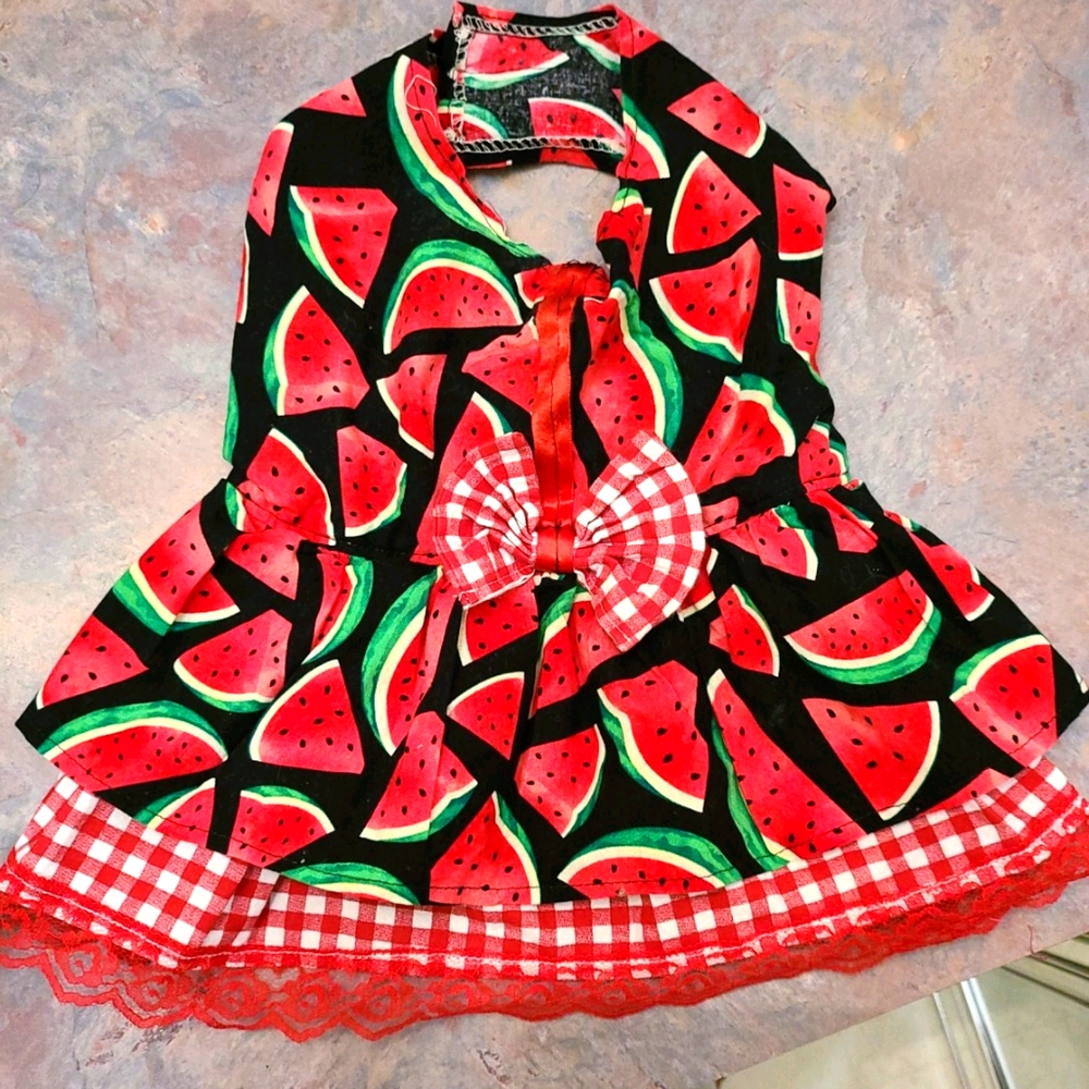 Custom made dog dress